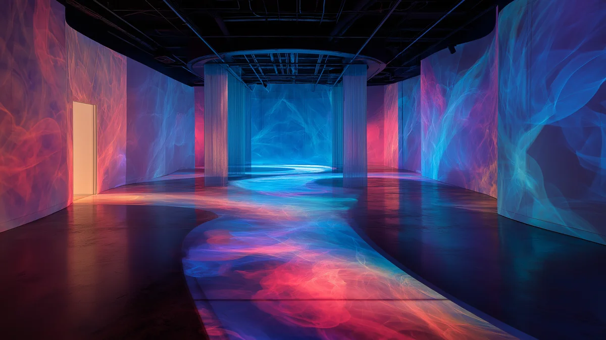 An interactive digital art installation